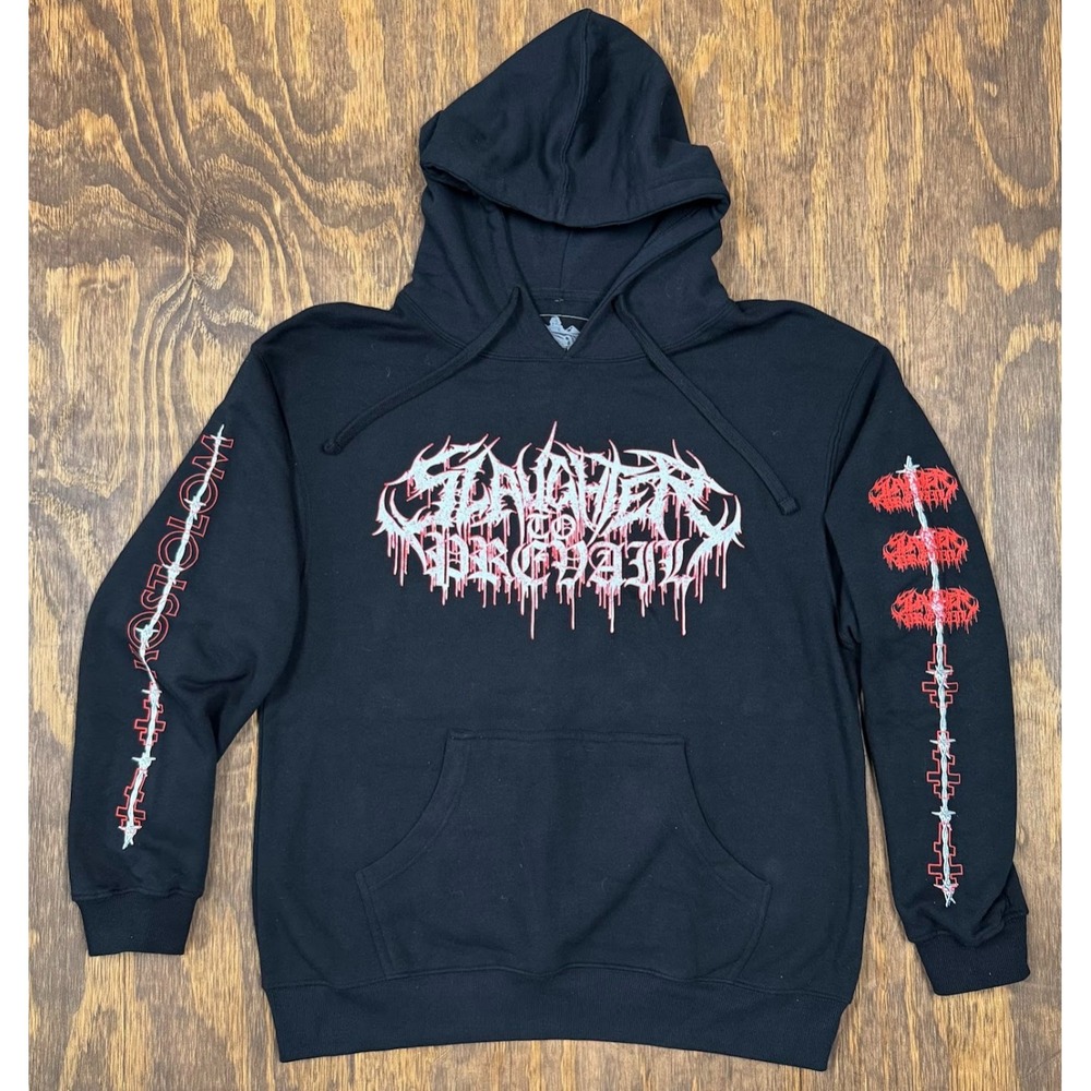 Slaughter to Prevail Kostolom Hoodie Large Black Sumerian Records Deathcore